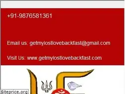 Sites similar to getmylostlovebackfast.com