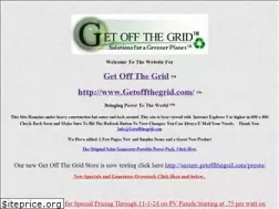Sites similar to getoffthegrid.com