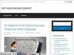 Sites similar to getpaidonlinesurvey.com