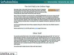 Sites similar to getpaidtobeonline.net