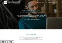 Sites similar to getproxylist.com