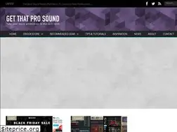 Sites similar to getthatprosound.com