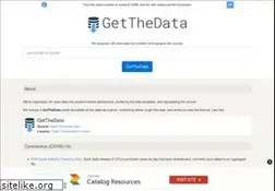 Sites similar to getthedata.com