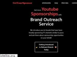 Sites similar to getyoursponsor.com