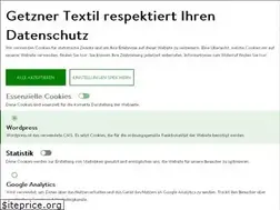 Sites similar to getzner.at