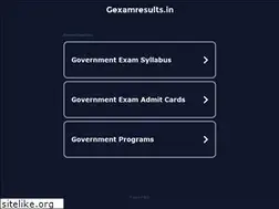 Sites similar to gexamresults.in