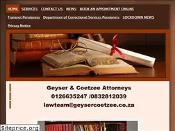 Sites similar to geysercoetzee.co.za