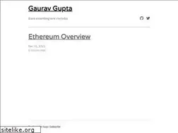 Sites similar to ggaurav.com