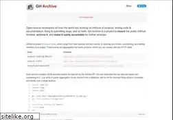 Sites similar to gharchive.org