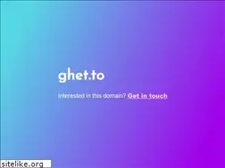 Sites similar to ghet.to