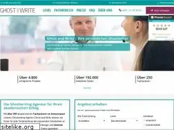 Sites similar to ghost-and-write.de