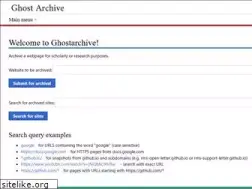 Sites similar to ghostarchive.org