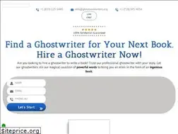 Sites similar to ghostbookwriters.org