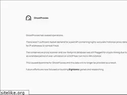 Sites similar to ghostproxies.com