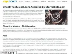 Sites similar to ghostthemusical.com