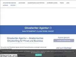 Sites similar to ghostwriter-agentur24.de