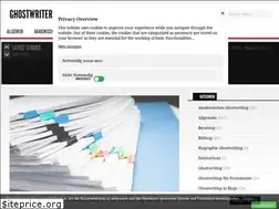 Sites similar to ghostwriter-blog.de