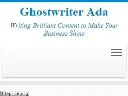 Sites similar to ghostwriterada.com