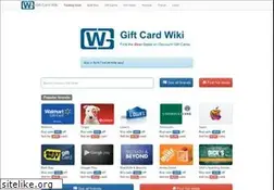 Sites similar to giftcardwiki.com