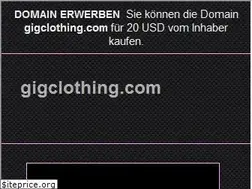 Sites similar to gigclothing.com
