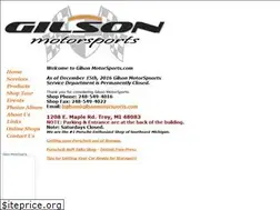 Sites similar to gilsonmotorsports.com