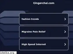 Sites similar to gingerchai.com
