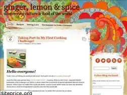 Sites similar to gingerlemonandspice.com