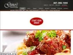 Sites similar to ginositalianrestaurant.net