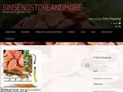 Sites similar to ginsengstoreandmore.com