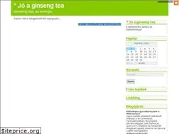 Sites similar to ginsengtea.blog.hu