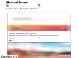 Sites similar to giovannibenussi.com