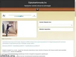 Sites similar to gipszkartonozas.hu