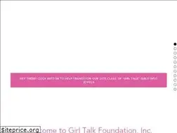 Sites similar to girltalkfoundationinc.com