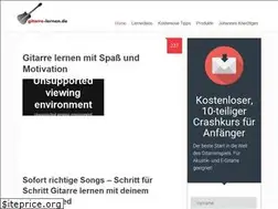 Sites similar to gitarre-lernen.de