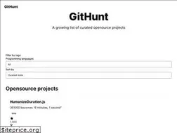Sites similar to githunt.dev