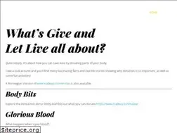 Sites similar to giveandletlive.co.uk