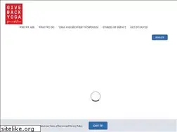 Sites similar to givebackyoga.org