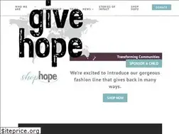 Sites similar to givehopeglobal.org