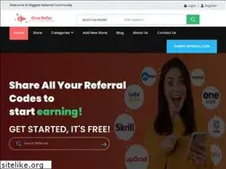 Sites similar to giverefer.com