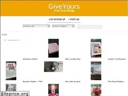 Sites similar to giveyours.com