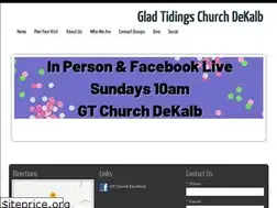 Sites similar to gladtidingsdekalb.org