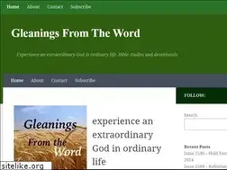 Sites similar to gleaningsfromtheword.com