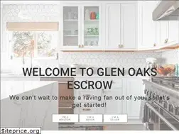 Sites similar to glenoaksescrow.com