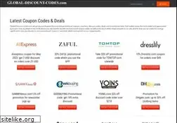 Sites similar to global-discount-codes.com