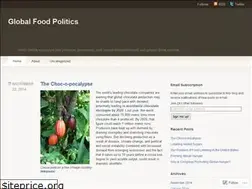 Sites similar to globalfoodpolitics.wordpress.com