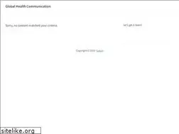 Sites similar to globalhealthcommunication.org