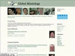 Sites similar to globalmissiology.org