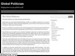 Sites similar to globalpolitician.com