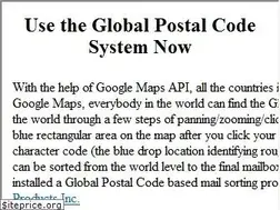 Sites similar to globalpostalcodesystem.info