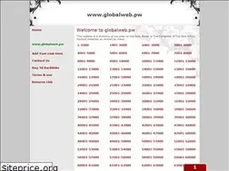 Sites similar to globalweb.pw